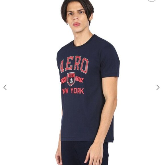 *AEROPOSTALE Regular Fit Brand Print Crew-Neck T-Shirt - Picture 2 of 7